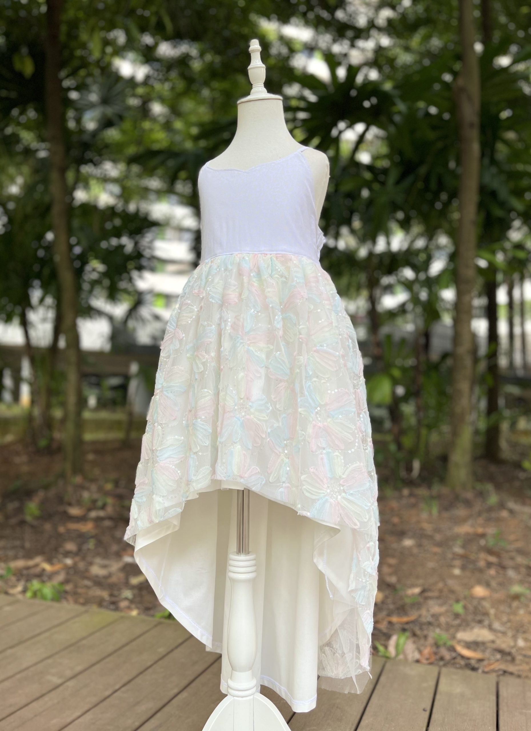 A handmade tulle dress by Our Fairy Godmama